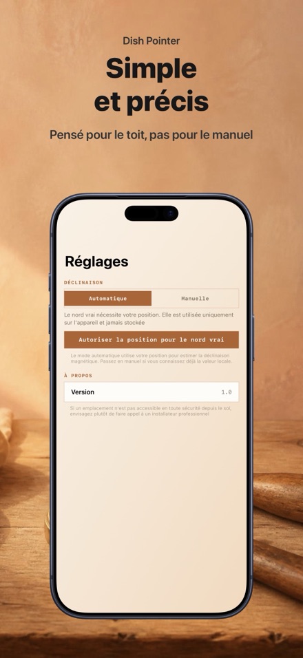 Pointage Antenne: Réglage TV 10